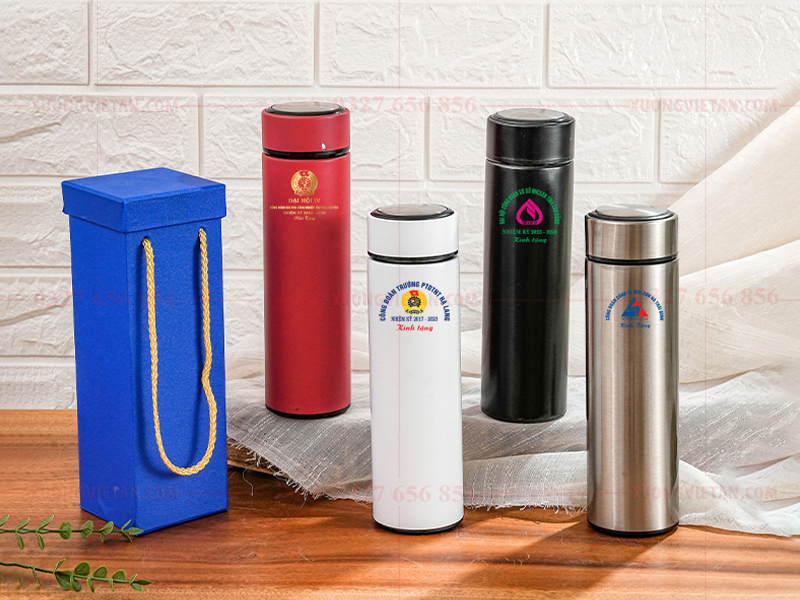 Bình giữ nhiệt in logo làm quà tặng công đoàn