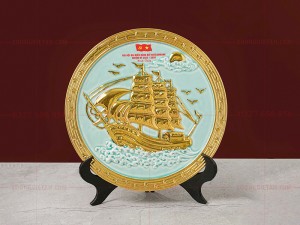 Đĩa cảnh in logo đại hội đảng