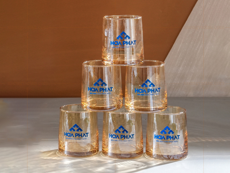 Bộ cốc thủy tinh quà tặng cho doanh nghiệp 