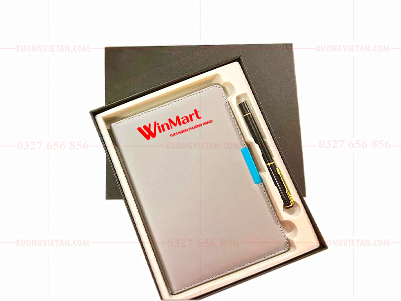 Sách sổ bút in logo làm quà tặng