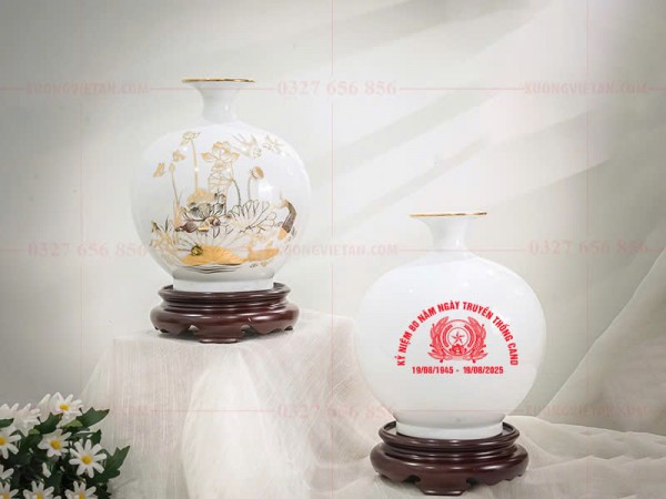 Bình hút lộc in logo kỷ niệm 80 năm ngày truyền thống CAND