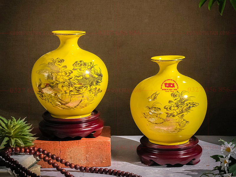 Bình hút lộc in logo đại hội đảng