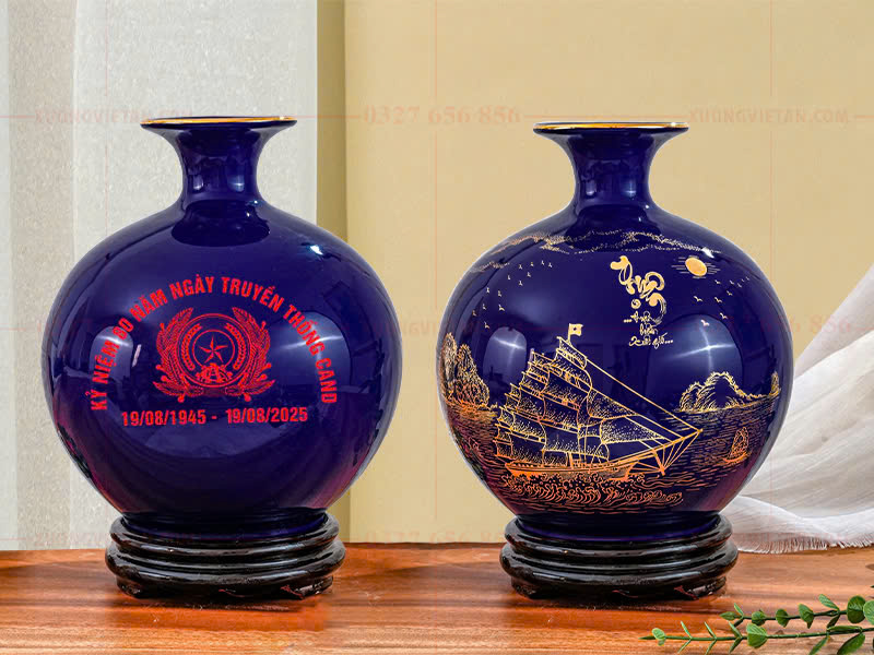 Bình hút lộc in logo kỷ niệm 80 năm ngày truyền thống CAND