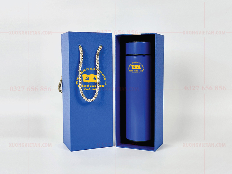 Bình giữ nhiệt in logo đại hội đảng