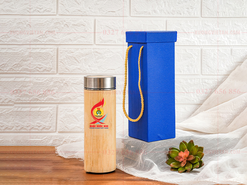 Bình giữ nhiệt in logo làm quà tặng công đoàn
