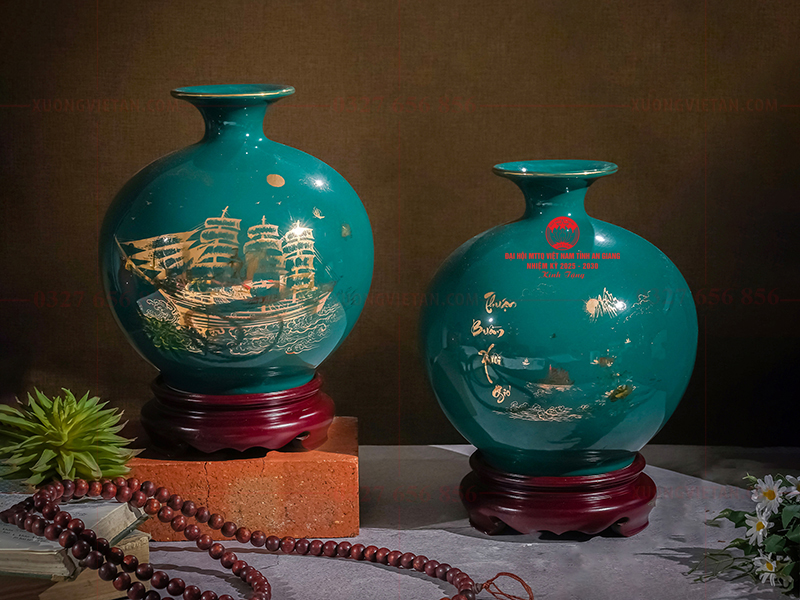 Bình hút lộc in logo đại hội mặt trận tổ quốc