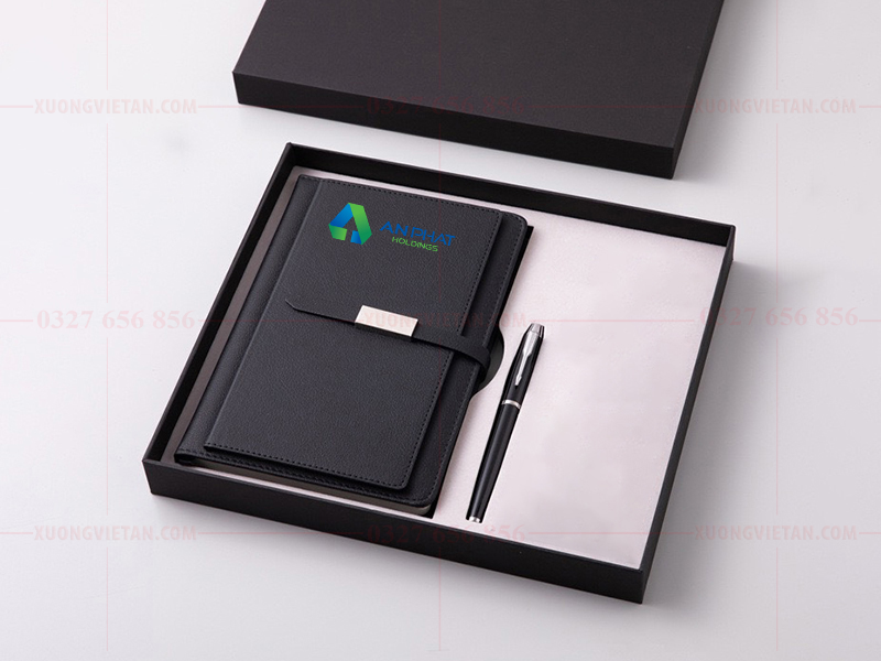 Sách sổ bút in logo làm quà tặng