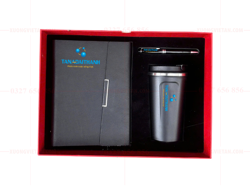 Bộ gift set in logo làm quà tặng 