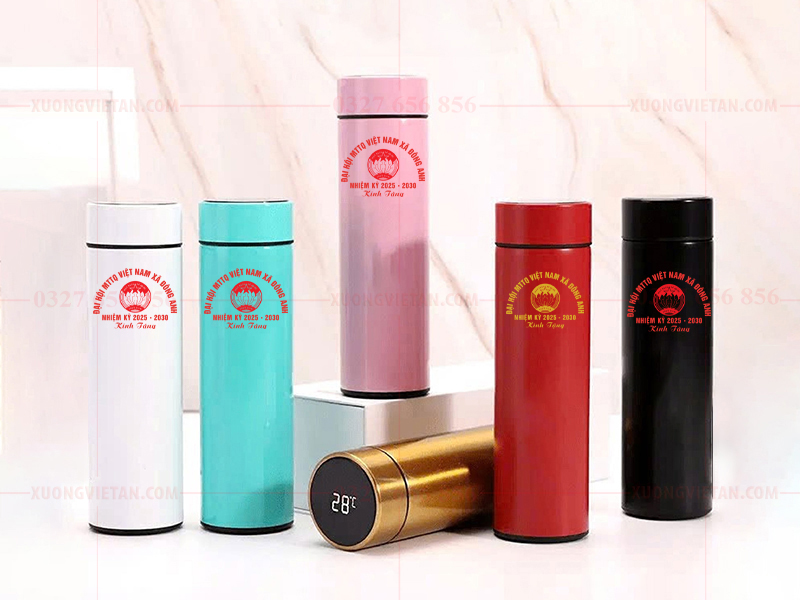 Bình giữ nhiệt in logo mặt trận tổ quốc Việt Nam