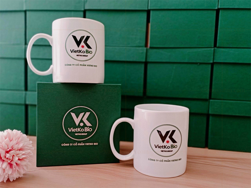 Các mẫu cốc sứ in logo độc đáo nhất dành cho doanh nghiệp