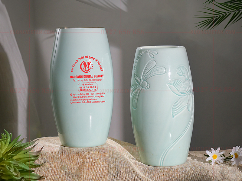 Lọ hoa Bát Tràng in logo