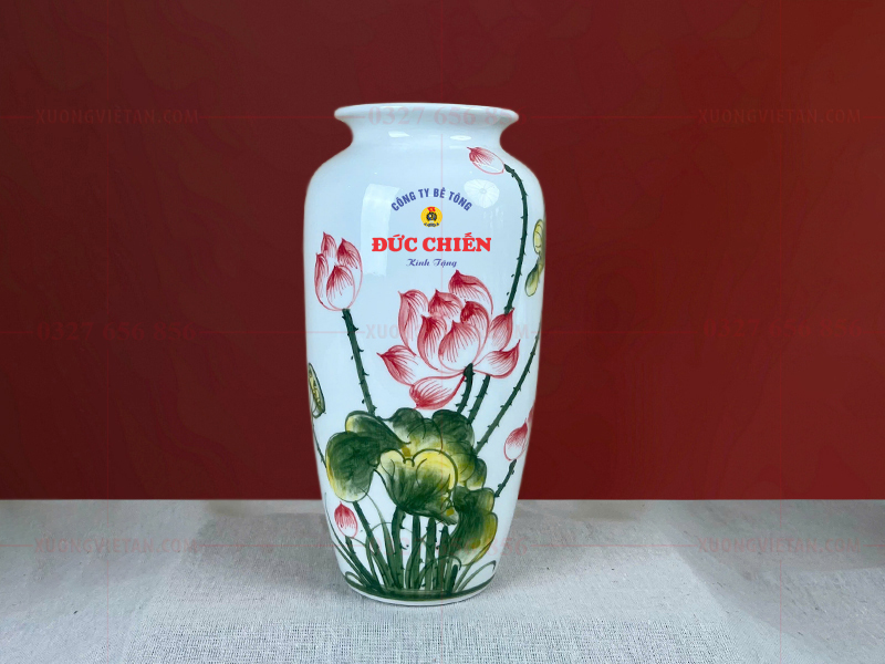 Lọ hoa in logo công đoàn