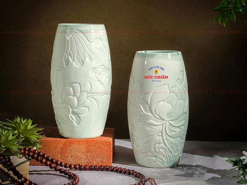 Lọ hoa in logo công đoàn