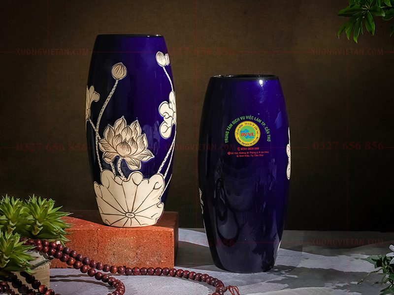 Lọ hoa in logo công đoàn