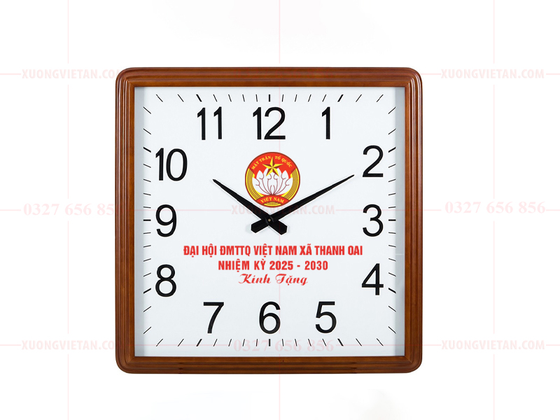 Đồng hồ in logo mặt trận tổ quốc